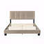 Structure de lit plateforme en velours grand, réglable, capitonnée-101335143-101335140