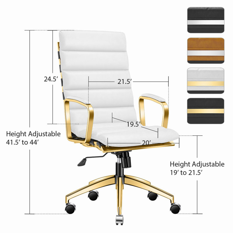 Everly Quinn Ramiro Task Chair, White