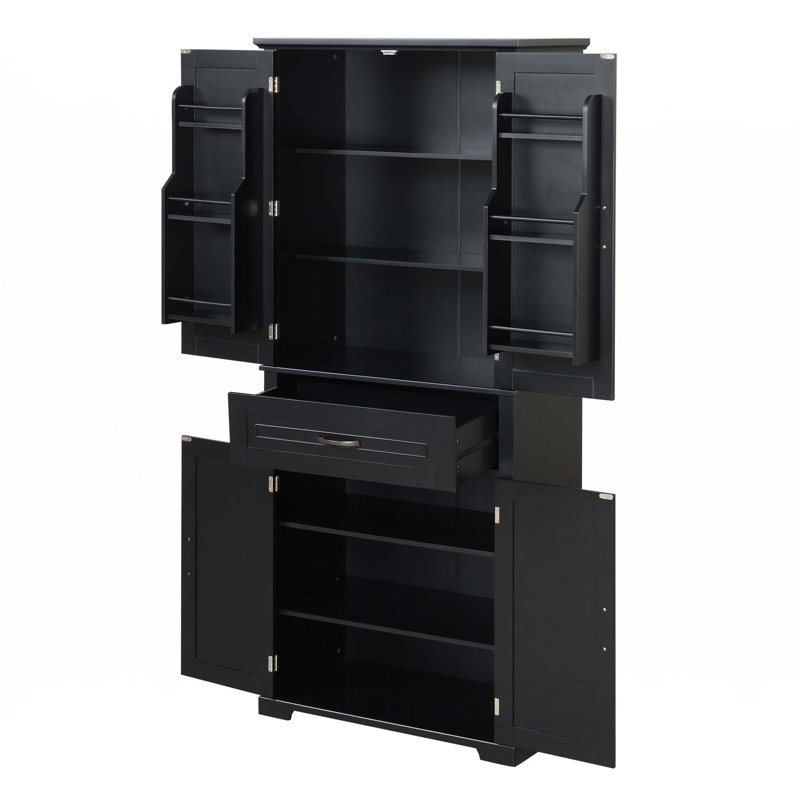 Bathroom Storage Cabinet, Black