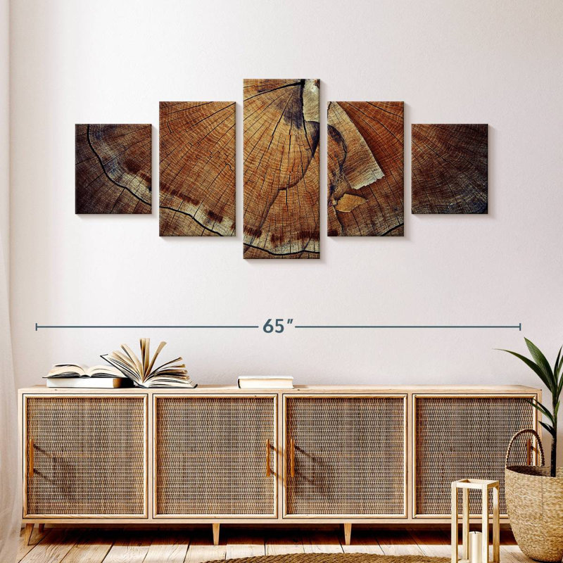 Tree Ring Texture, 24" H x 55" W