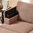 3-Seater Storage Sofa with Movable Ottoman, Breathable Linen Upholstery - Brown-125907008