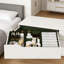 Ensemble de rangement de tiroir - Ensemble de 18 bacs de rangement pliables en tissu pour vêtements, chaussettes, sous-vêtements et petits articles | Organisateurs de commode et de placard polyvalents pour l'organisation de la chambre à coucher, de la chambre de bébé et de la maison-1282047559-1282047561