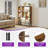 4-Tier Open Shelf Bookshelf 7 Cube Storage Organizer Bookcase With Anti-Tilt Device And LED-149625824