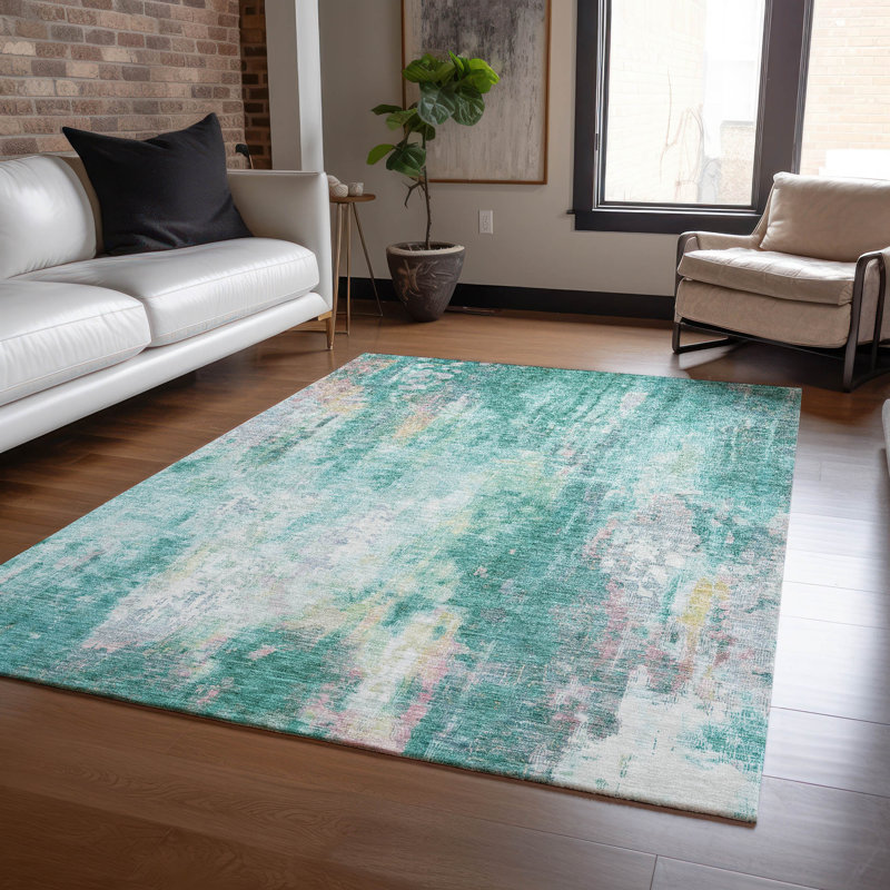 Tapis lavable intérieur / extérieur Verentha, 5' x 7'6"