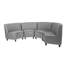 Chaises de coin modulaires Kid Comfort, ensemble de 4, gris-124164484