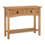 Console en bois massif 32,70 po Farmhouse, 2 tiroirs et 1 tablette
