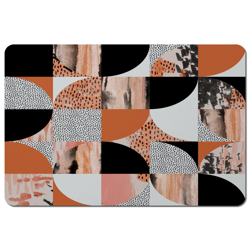 Biller Polyester-Coated Hardboard Geometric Rectangle Placemat