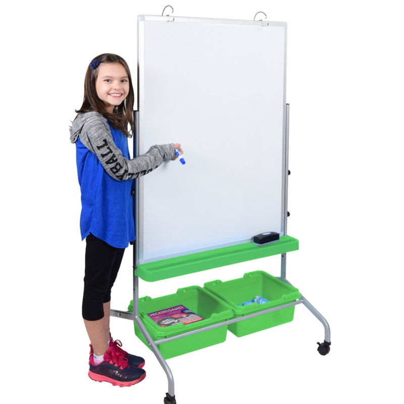 Freestanding Steel Reversible Magnetic Medium - 4' - 6' Whiteboard