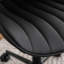 Chaise de bureau pivotante en cuir véritable avec roulettes Brionni-1037692691