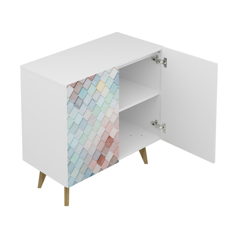 Bostyn Art 2 Door Accent Cabinet, Arcoiris