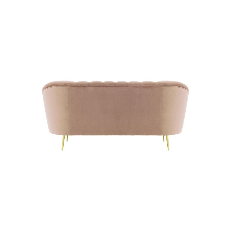 Bariaa 2 Seater Velvet Sofa, Purple