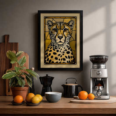 Cheetah Study Geometric - Print