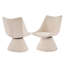 Chaises de salle à manger pivotantes Aurelio-124651371