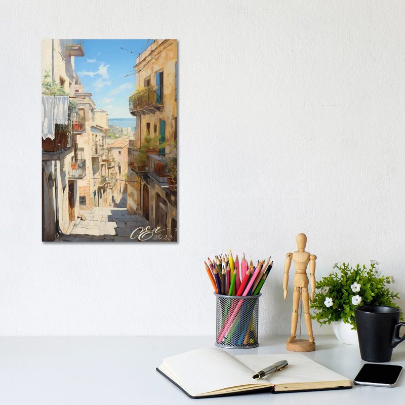 Sicilian Sunlit Streets - Wall Art Print