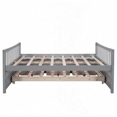 Ajavian Three Drawers Wooden Daybed with Trundle