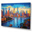 Colourful City Shanghai Popart, reproduction d'art sur toile-396136310-396136311