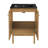 Classe 24" Freestanding Bathroom Vanity in Golden Oak with Black Sink Top