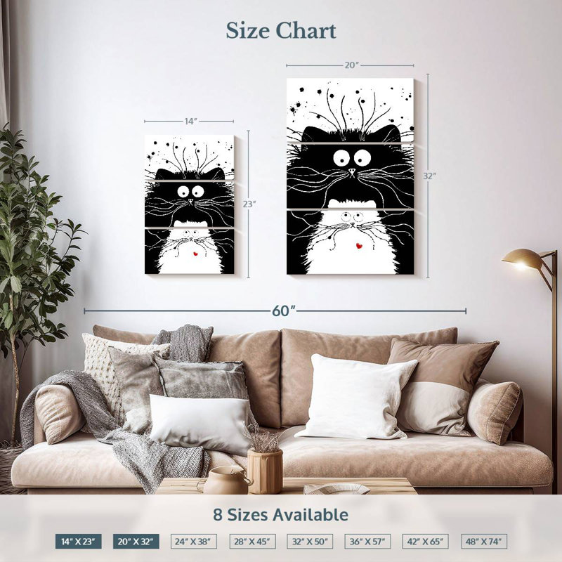Brampt «It's Purrfect», H 32 po x l 20 po