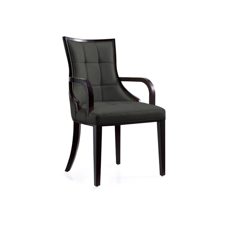 Upholstered Solid Wood Arm chair