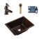 Hawking Copper 20" Rectangular Dual Flex Bath Sink with Ashfield Faucet Kit
