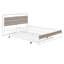 Structure de lit plateforme en métal avec lit gigogne, ports USB et support à lattes, sans sommier-2093457174