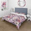 Ensemble de housse de couette motif floral printanier fleurs mauves II-1664071233