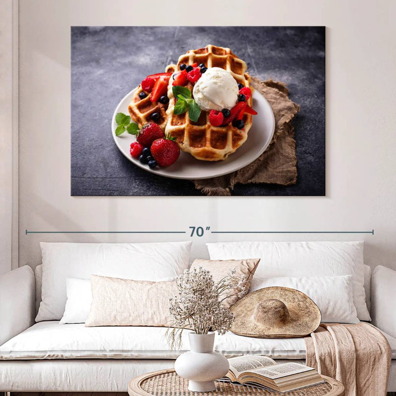 Yarlin Berry Belgian Waffles, 34" H x 51" W