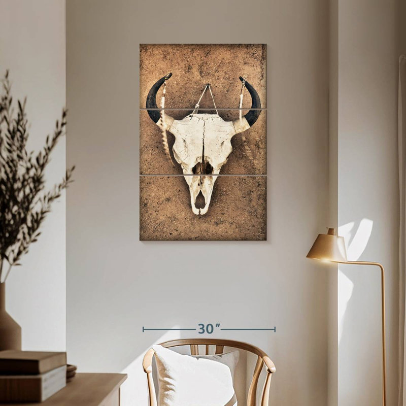 Kerner Cattle Skull, 57" H x 36" W