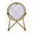 Hampstead Collection End Table - Modern Laminate Accent Table with Crisscross Frame-850828341-850828343