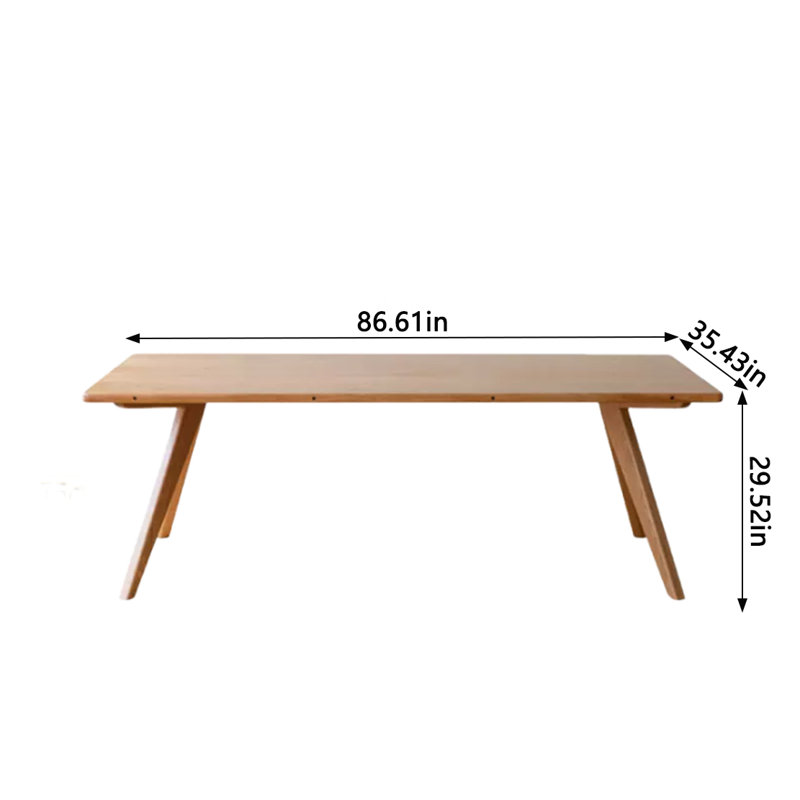 Solid Wood Dining Table, Cherry, 35.43" W x 86.61" L