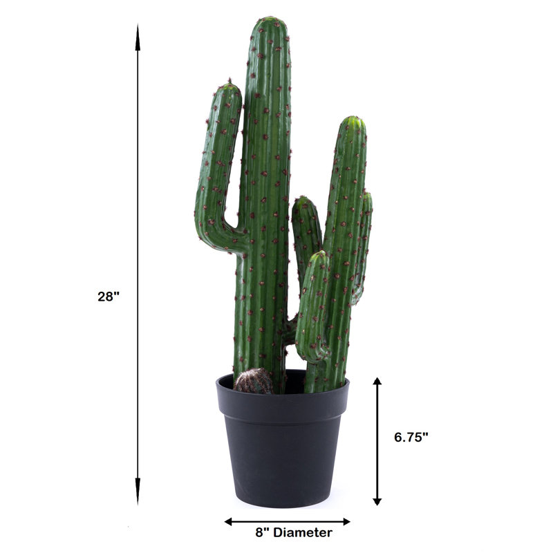 Cactus artificiel en pot 20 po