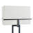 Contemporary Steel Floor Lamp - Tabby Black - Beige Shade