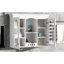 Armoire de salle de bain murale, 2 portes, peu encombrante, finition blanche, tablettes intérieures réglables, blanc, tablette pour fournitures