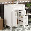 Meuble-lavabo 24 po avec lavabo en céramique, petite armoire de salle de bain moderne, 2 tiroirs et tablette réglable