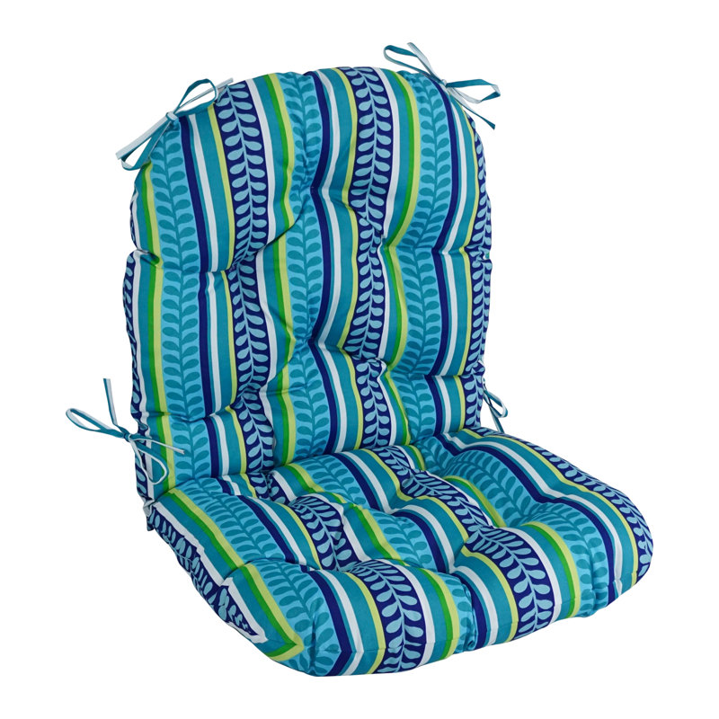 Outdoor 6'' Seat / Back Cushion, Pike Azure