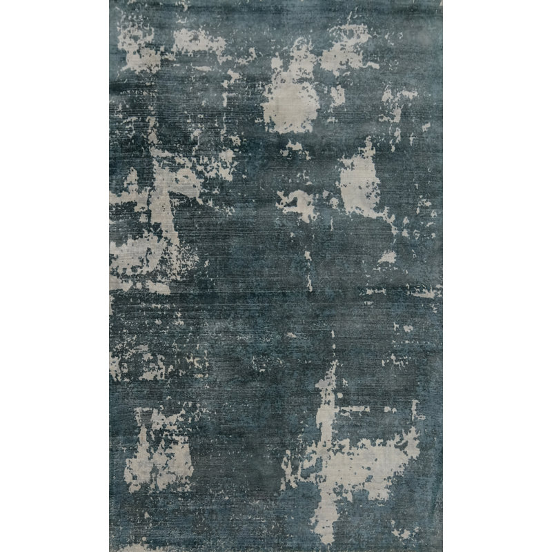 Tapis unique gris anthracite et gris 7 pi 10 po x 4 pi 11 po