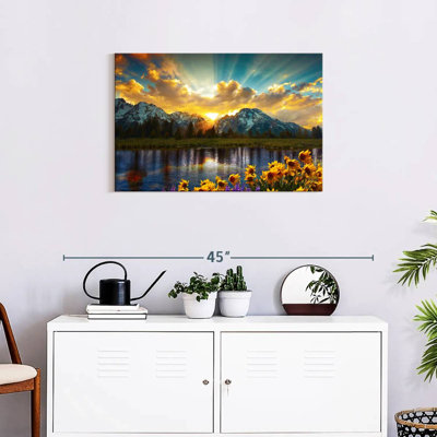 Grand Teton, reproduction sur toile