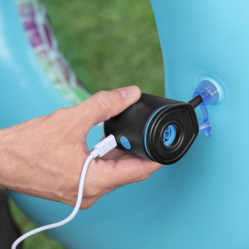 Bestway: Powertouch Pocket: USB Electric Air Pump - 3 Universal Valve Adaptors, Inflation-Deflation, Carry Pouch, Compact Handheld, 90 L/min Airflow