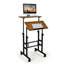 Bureau mobile à hauteur ajustable avec roulettes-87145992