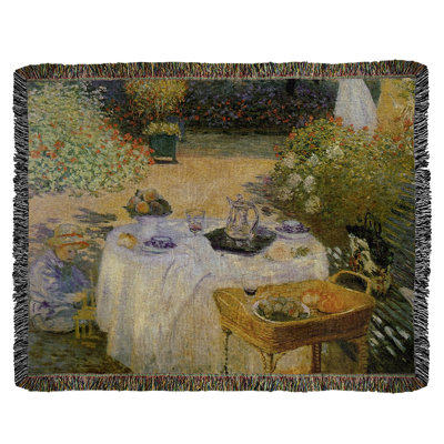Jeté en coton claude monet the repas