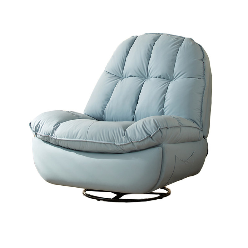 Fauteuil inclinable en similicuir Surianna, Bleu clair
