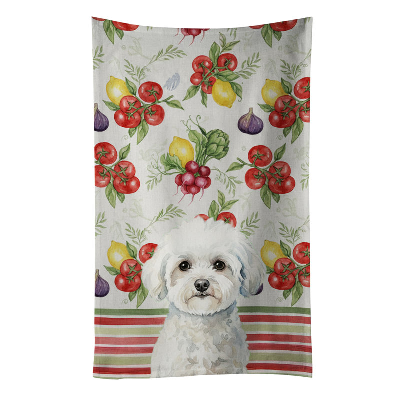Serviette de cuisine Bichon Frise, Bichon frisé