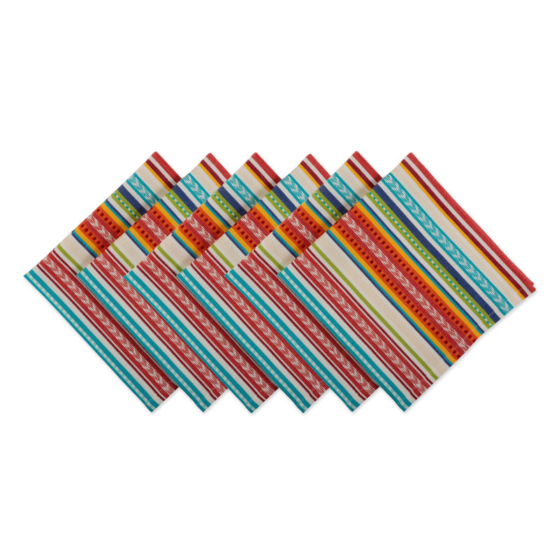 Ervin Cotton Striped Square Napkin