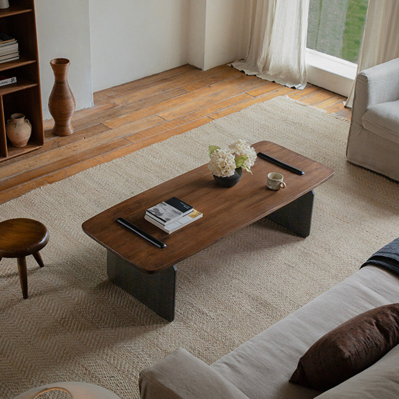 Table basse moderne de style simple, Brun