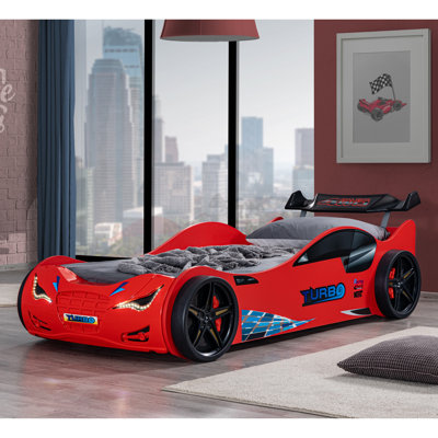 Roket Twin Car Bed with LED Headlights
