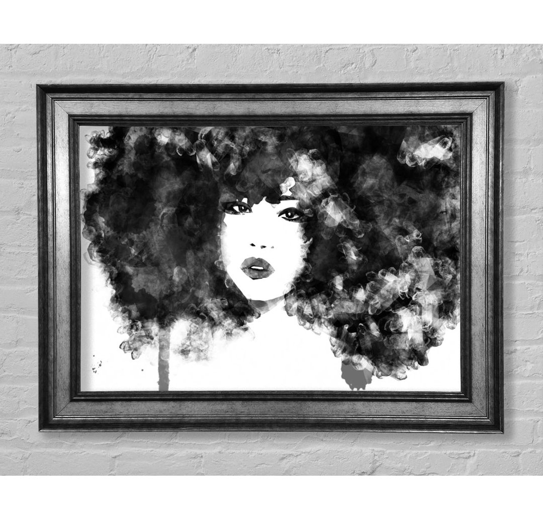 Black Big Hair - Einzelner Bilderrahmen Kunstdrucke