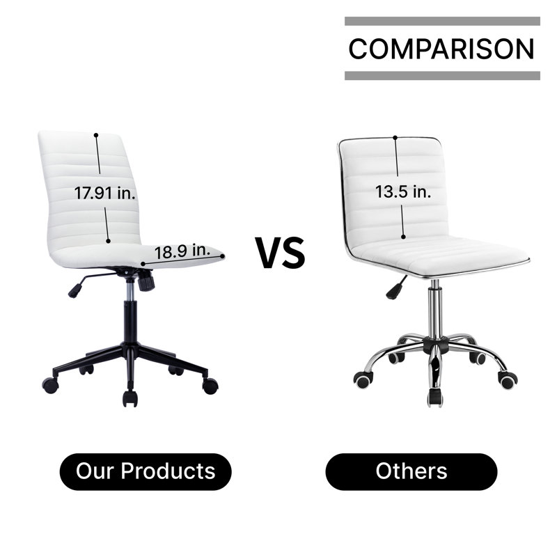 Chaise de travail Barnhard, Blanc