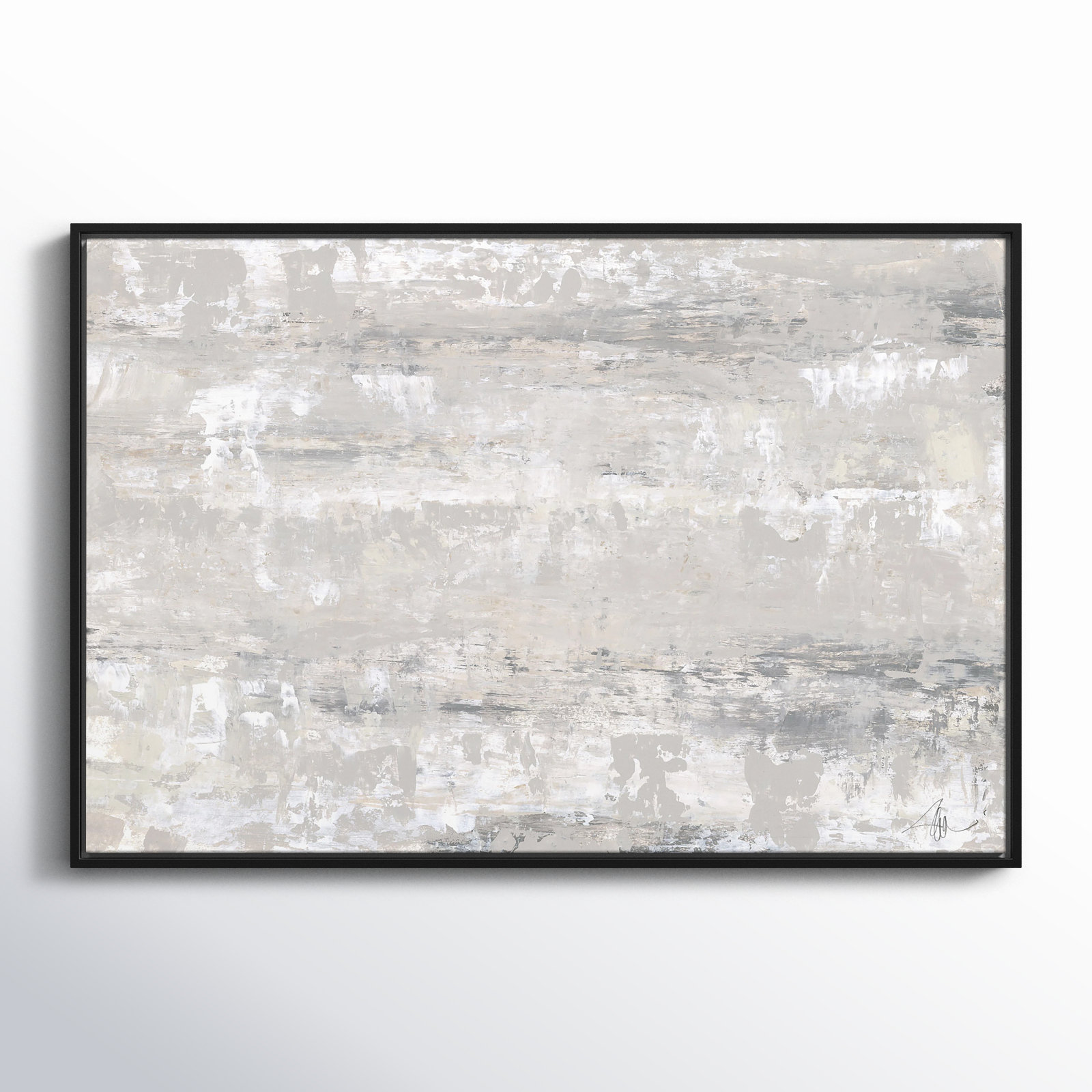 Tryston "Desert Winds" Print by Filippo Ioco, Black Framed Canvas, 25.5" H x 37.5" W x 2" D