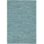 India Hand Loomed Cotton Modern Area Rug in Blue-659882043