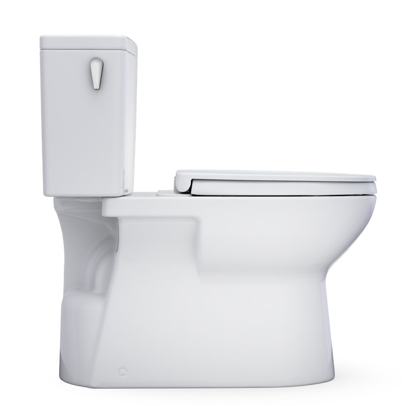 TOTO Glaston Two-Piece Elongated 1.28 GPF WASHLET+ and Auto Flush Ready Universal Height Toilet with CEFIONTECT and SS124 SoftClose Seat, Sedona Beige - MS472124CEFG#12